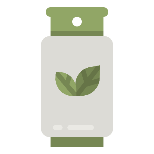 Eco fuel industry leaf gas tank icon