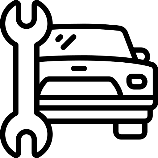 Car transport mechanic car icon