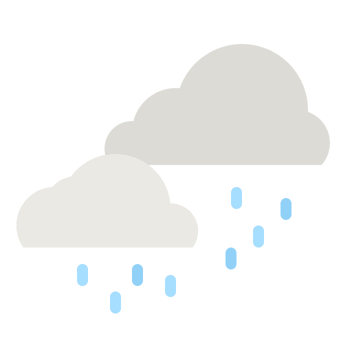 Rainy rain rainy forecast icon