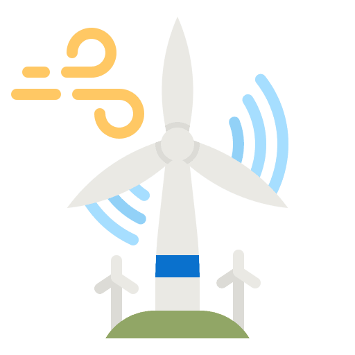 Windmill wind energy sustainability wind turbine icon