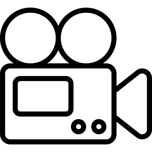 Video camera electronics camera recording icon