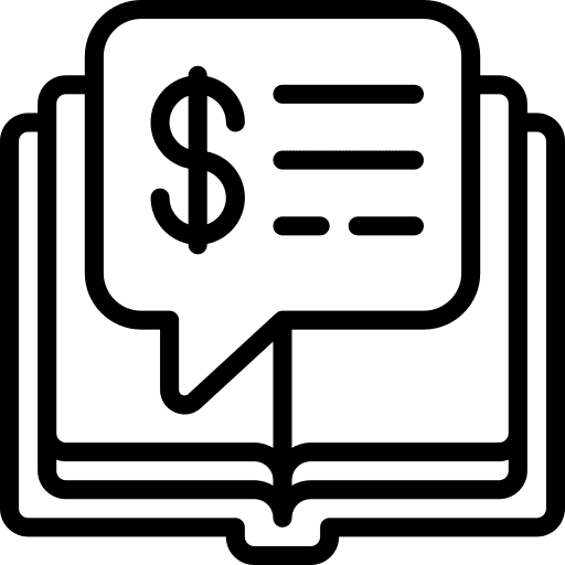 Financial bubble money studies icon
