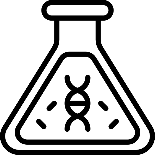 Flask chemicals scientist education icon