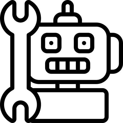 Robotics spanner fix bot icon