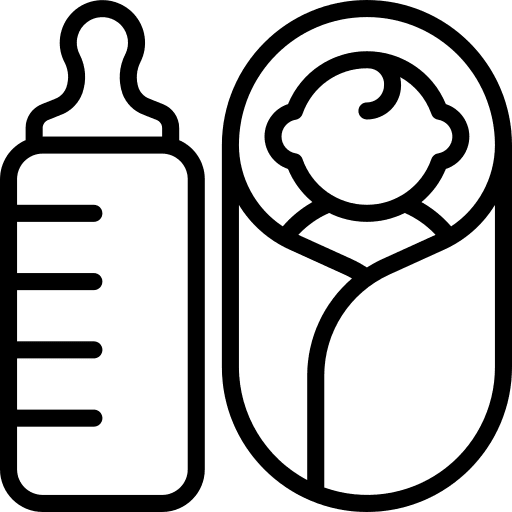 Baby birth born life icon