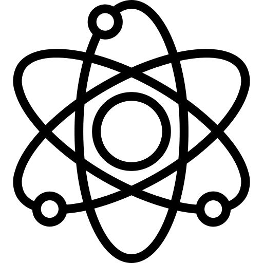 Atom electron atom nuclear icon