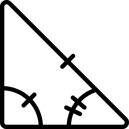 Triangle geometry study school icon