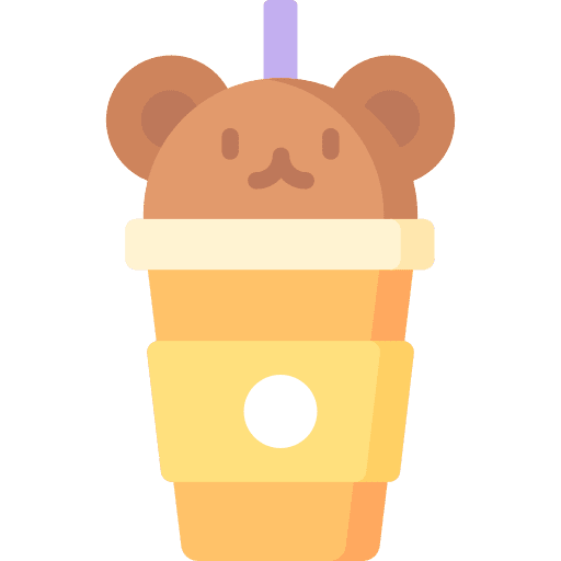 Bubble tea boba glass food and restaurant icon