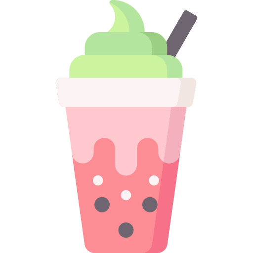 Bubble tea plastic cup glass beverage icon