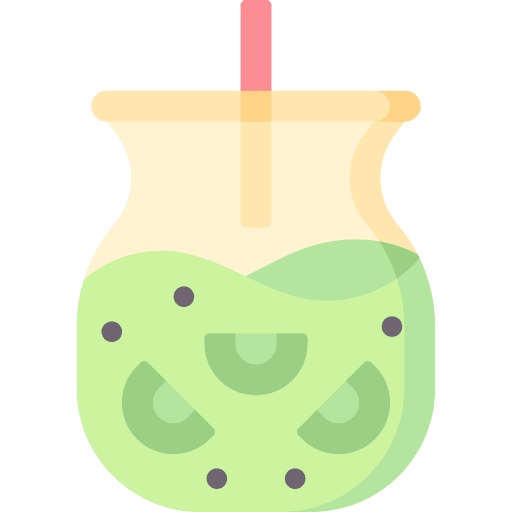 Bubble tea boba food and restaurant drink icon