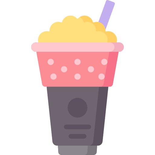 Bubble tea glass plastic cup sweet icon