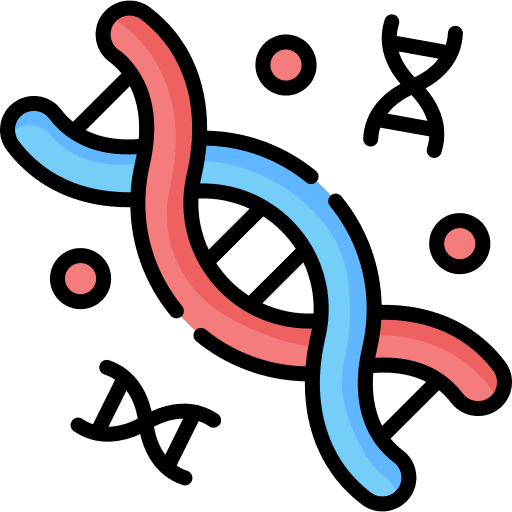 Dna genetical structure genetics icon
