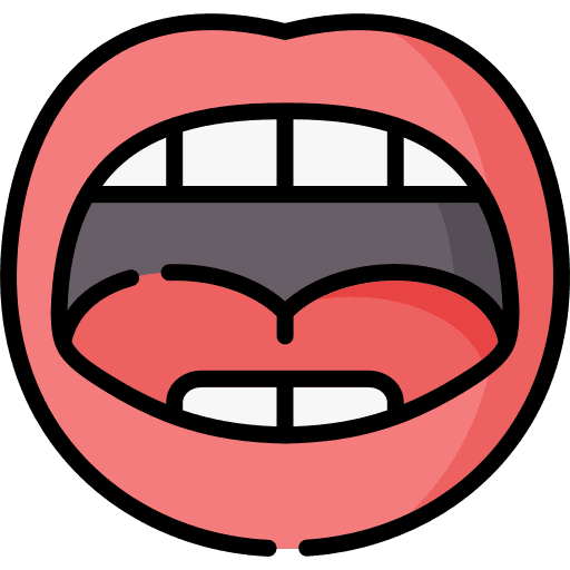 Mouth taste oral body part icon