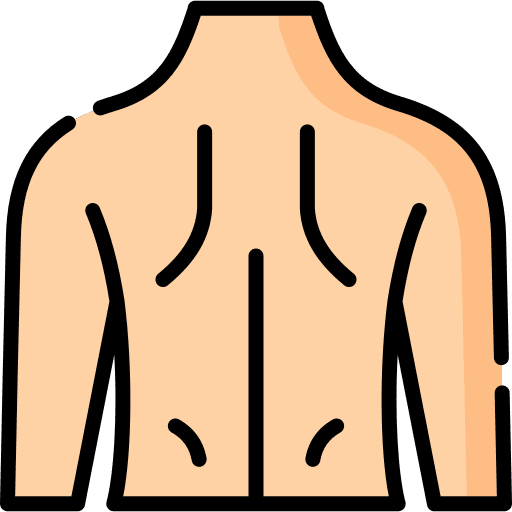 Back anatomy neck shoulder icon