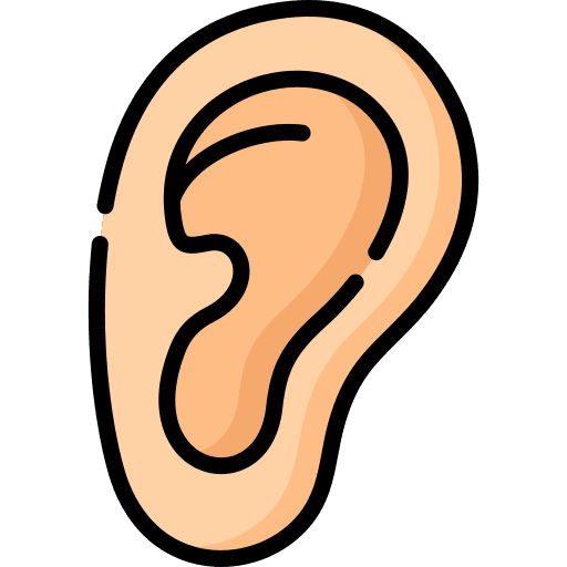 Ear human body body part ear icon