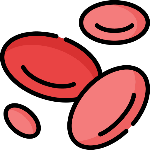 Red blood cells oxygen science biology icon Red blood cells oxygen science biology icon