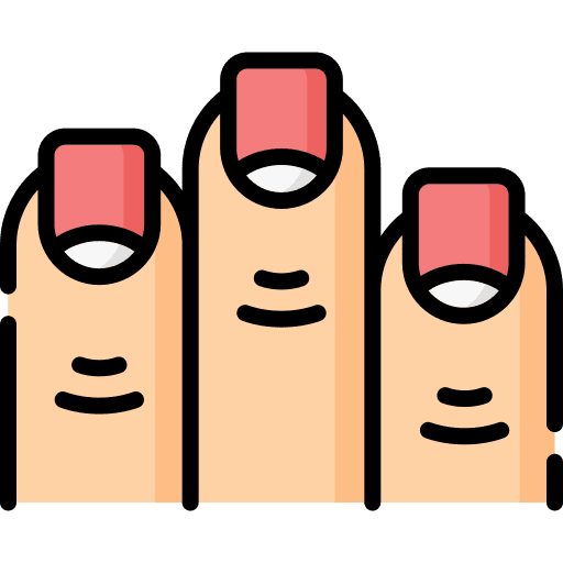 Finger anatomy body part human body icon Finger anatomy body part human body icon