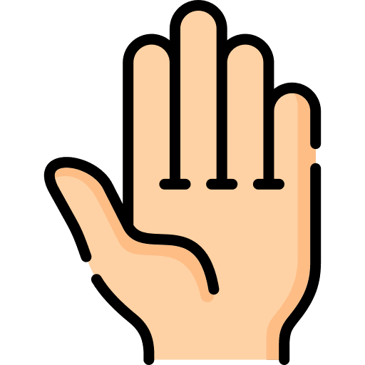 Hand hand anatomy body part icon Hand hand anatomy body part icon
