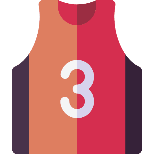 Basketball basketball number garment icon