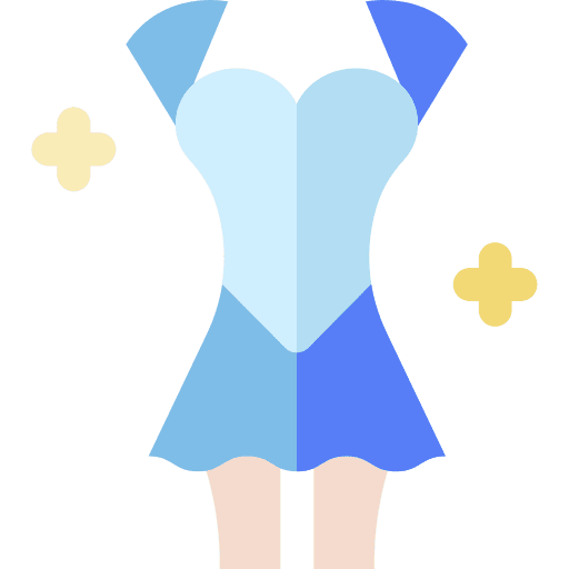 Figure skating sports and competition dress clothing icon Figure skating sports and competition dress clothing icon