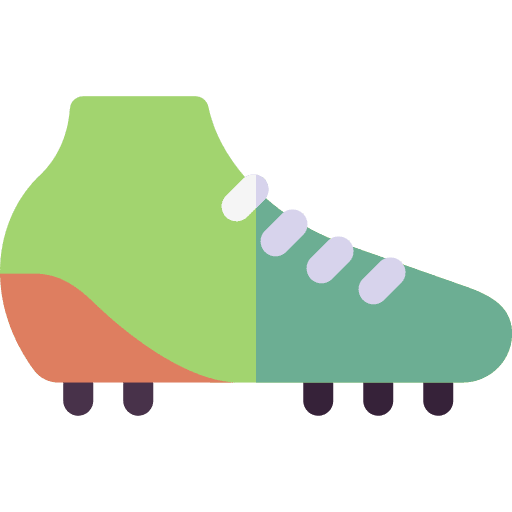 Football shoes player soccer sports and competition icon Football shoes player soccer sports and competition icon