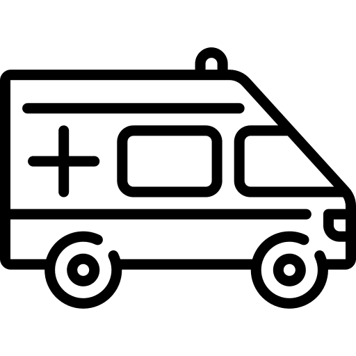 Ambulance transportation ambulances automobile icon