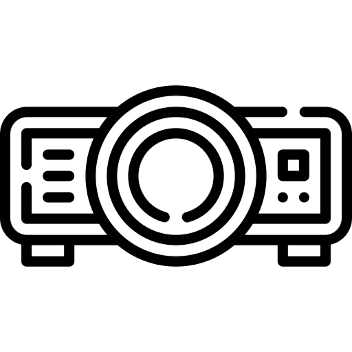 Projector video multimedia technology icon Projector video multimedia technology icon