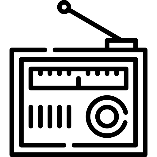 Radio technology transistor communications icon Radio technology transistor communications icon