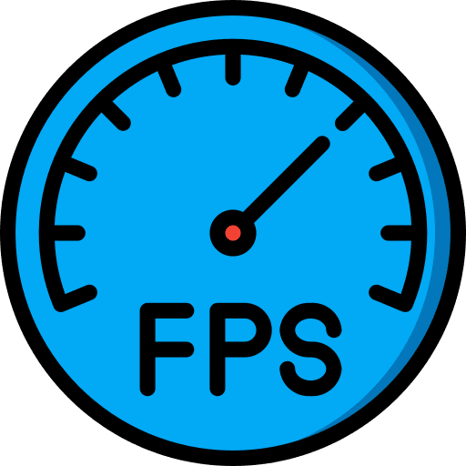Frames per second fps interface computer icon