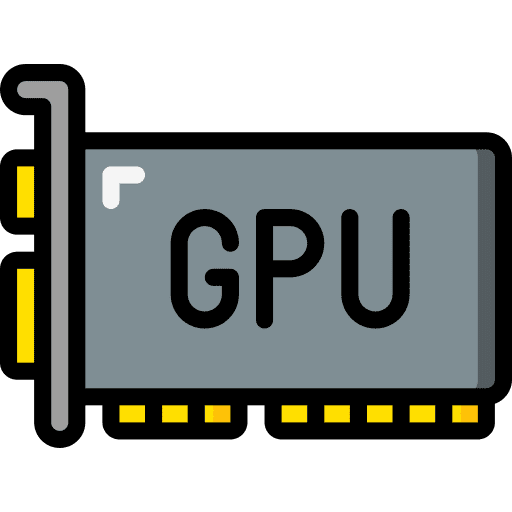Gpu graphics card gpu video card icon