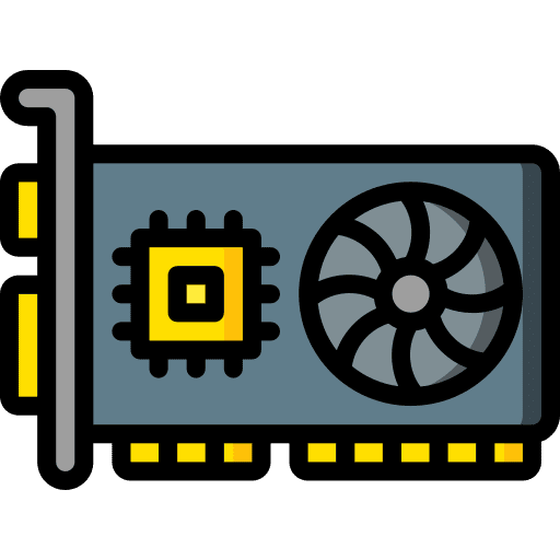 Graphic card device video card graphic card icon