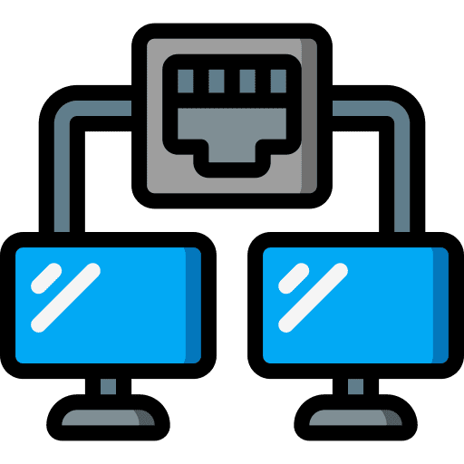Lan internet technology networking icon