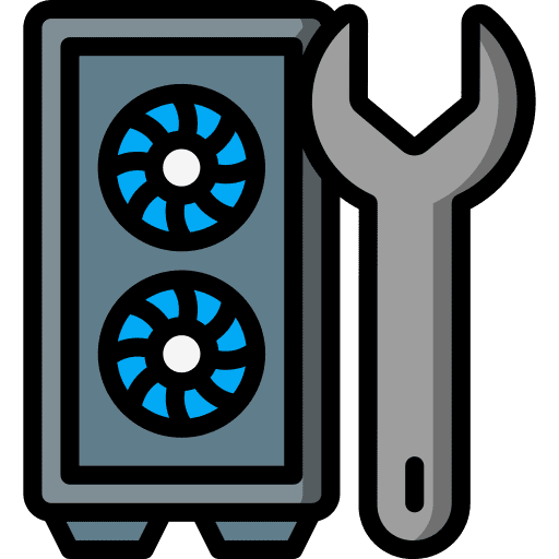 Pc tower gaming hardware electronics icon