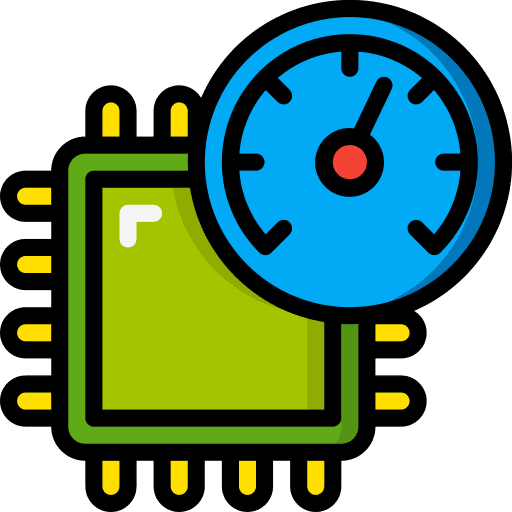 Cpu dial electronics hardware icon