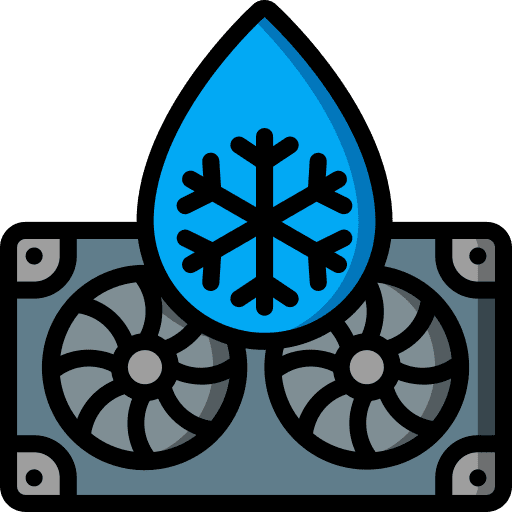 Fan computer cooling electronics icon