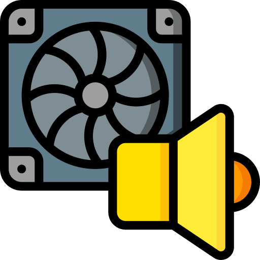 Fan cooling fan noise loud icon