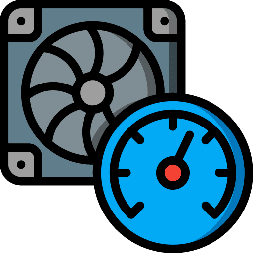 Fan speed cooling fan computer icon