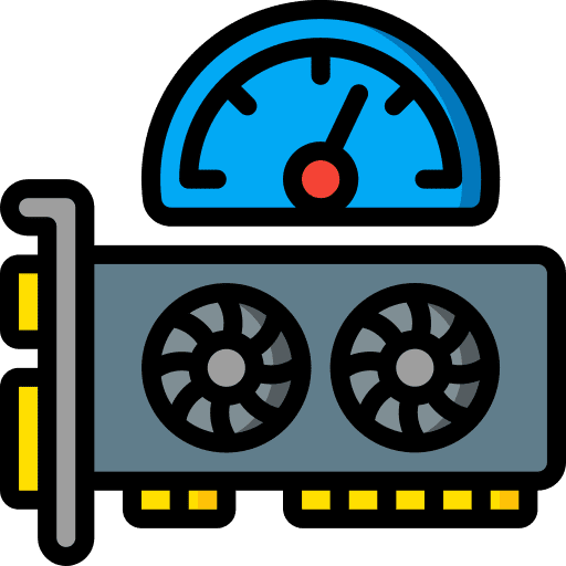 Gpu gauge video card graphic card icon