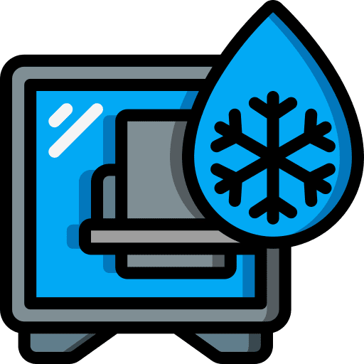 Pc tower water drop electronics motherboard icon