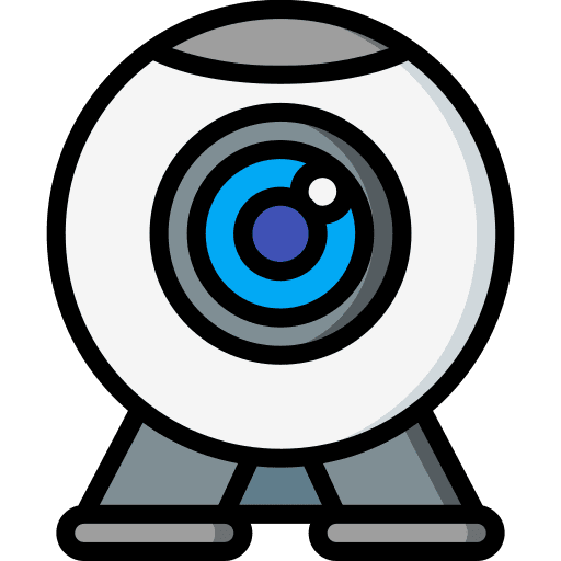 Round webcam electronics round webcam web cam icon