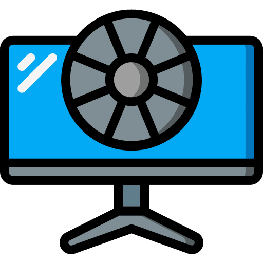Computer monitor color wheel computer monitor wheel icon