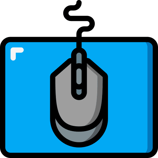 Mouse pad computer hardware technology icon