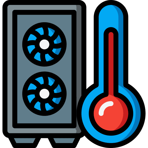 Pc tower temperature gaming pc game icon
