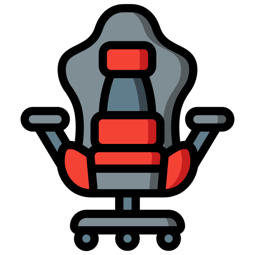Gaming chair gaming seat comfort icon