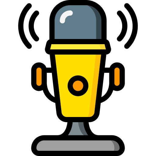 Microphone voice microphone electronics icon