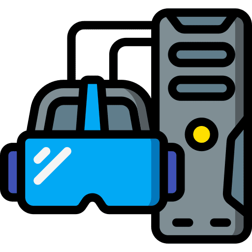 Virtual reality virtual reality multimedia gaming icon