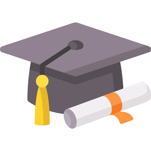 Graduation hat mortarboard university graduation hat icon