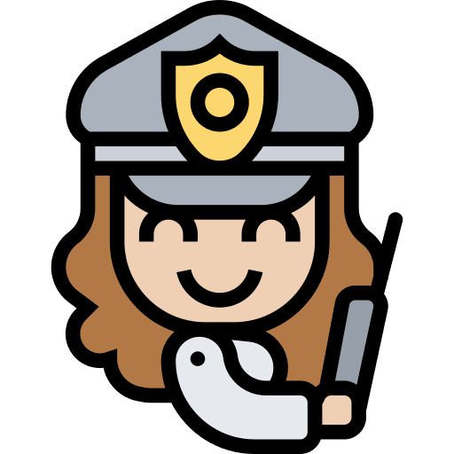 Officer cop rescue officer icon Officer cop rescue officer icon