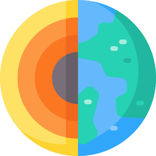 Earth movement earth education icon