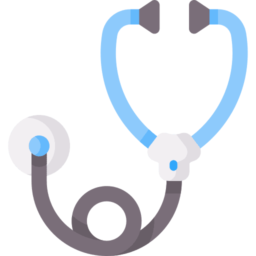 Phonendoscope healthcare and medical physician stethoscope icon